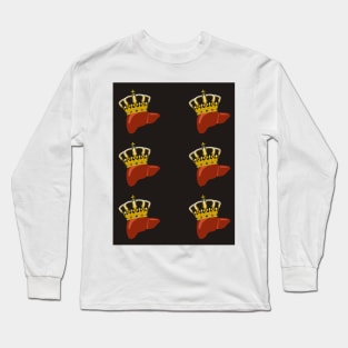 Livers With Crowns Long Sleeve T-Shirt